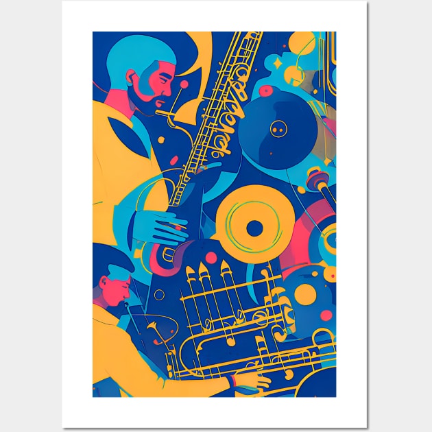 Acid Jazz Men Wall Art by ArtBeatsGallery